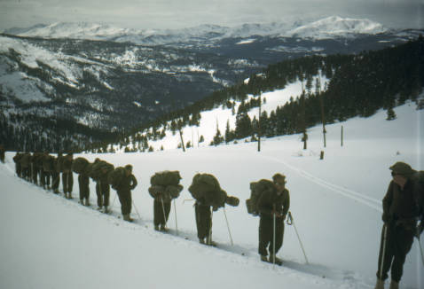 Training at Camp Hale (credit: Denver Public Library)