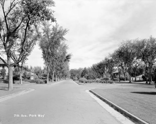 historic photograph of 7th Avenue Parkway